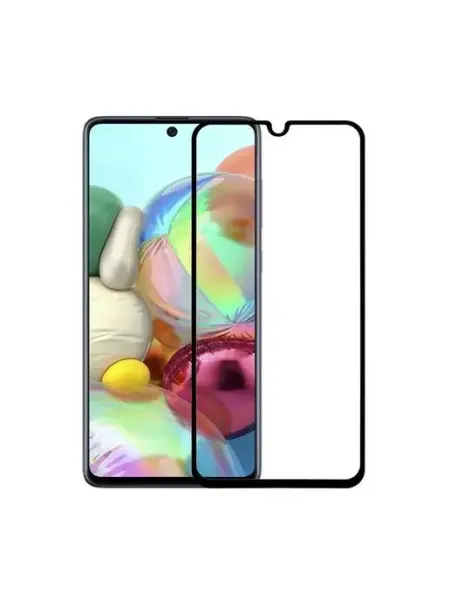 Защитное стекло для Samsung Galaxy A40, A01 черная рамка GlassPro
