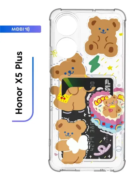 Чехол с картхолдером Honor X5 Plus Mobi711