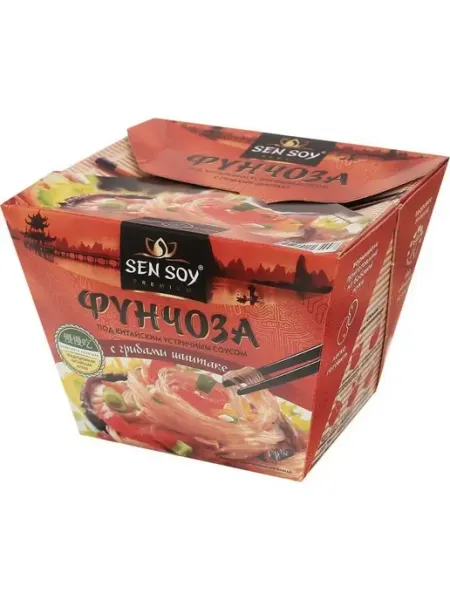 Лапша Фунчоза под китайским устричным соусом 125гр Сэн Сой