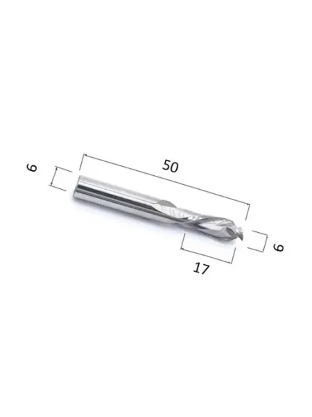 Фреза N2FLX617 компрессионная двухзаходная DJTOL