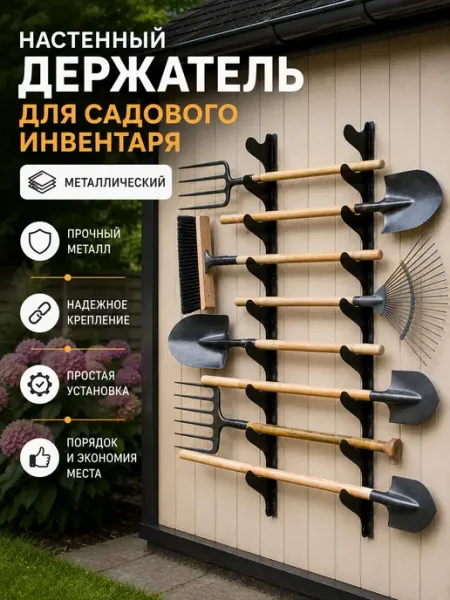 HitMix Держатель для хранения садовых инструментов