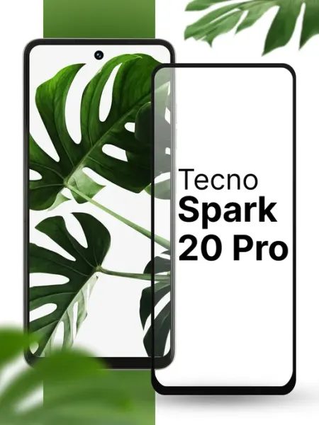 Защитное стекло на Tecno Spark 20 Pro (1 шт) Yookie