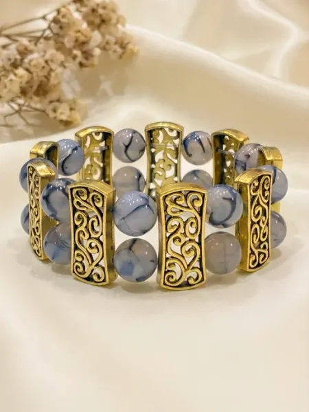 Браслет на запястье камень из Агата бижутерия ShmotShop