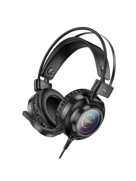 Проводные наушники W110, HOCO, игровые с микрофоном, белы