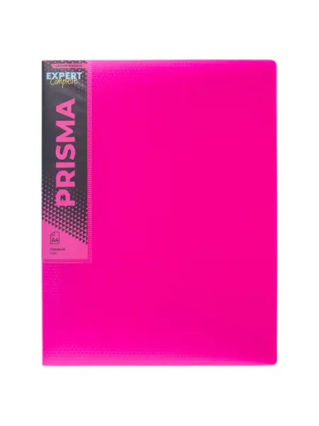 Папка на 2-х кольцах 25мм розовая 700мкм «PRISMA NEON»