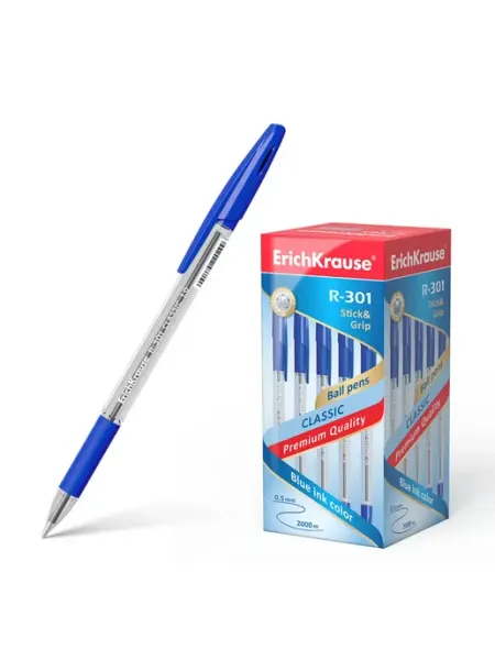 Ручка шариковая Еrich Krause R-301 GRIP (кор 50 шт) ERICH KRAUSE