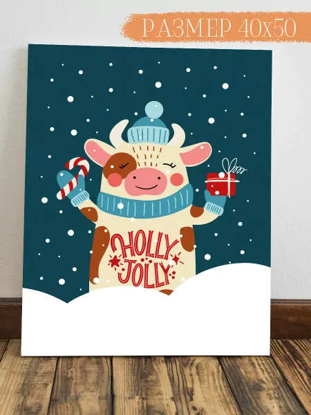 Интерьерная картина Аниме Картина на стену Holly Jolly