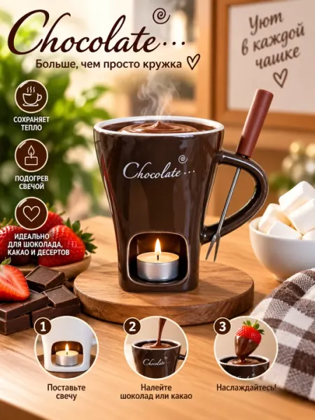 Кружка для растапливания шоколада - Кружки, стаканы и бокалы