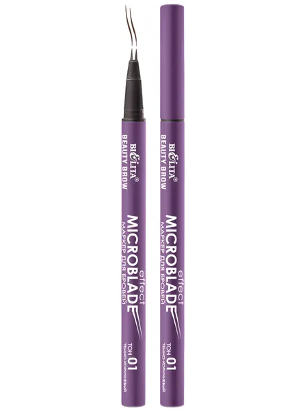 Маркер для бровей Белита Beauty Brow эффект микроблейдинга тон 01 темно-коричневый