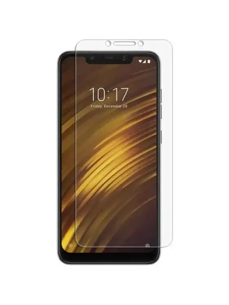 Защитное стекло Xiaomi Pocophone F1 на плоскую часть экрана Glass Pro+