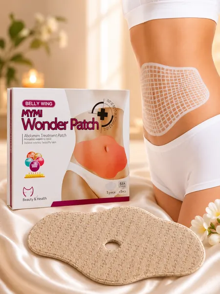 Пластырь Wonder Patch Belly Wing, для живота, для похудения, 5 штук