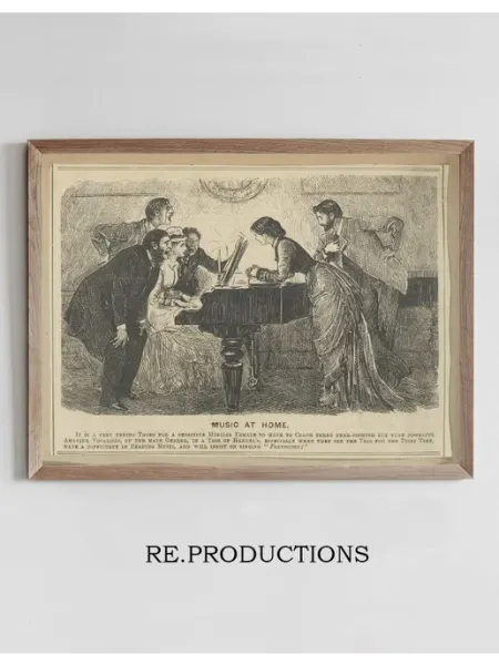 Re.productions Постер Music at home - John Singer Sargent