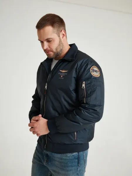 Куртка бомбер на синтепоне Aeronautica Militare