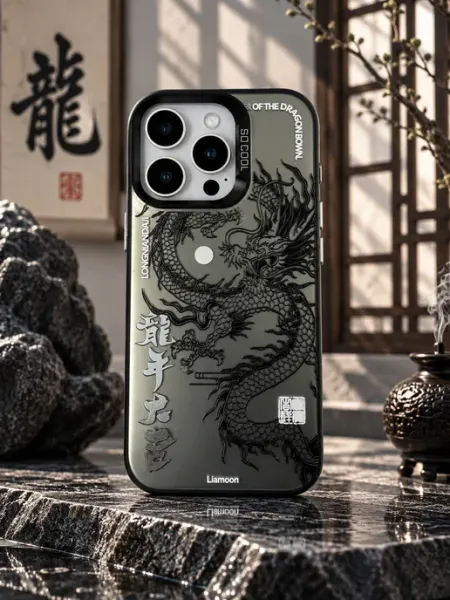 Чехол на iPhone 16 Pro с принтом Дракон Liamoon