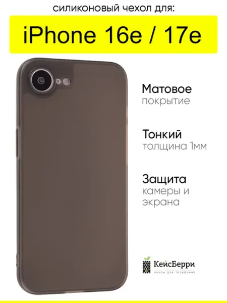 Чехол для iPhone 16e 17e, серия Ultrathin matte КейсБерри.