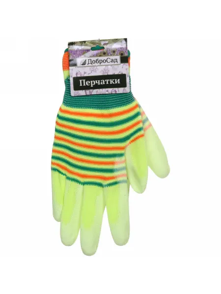 My Sweet Home Нейлоновые перчатки садовые с ПВХ покрытием зеленые