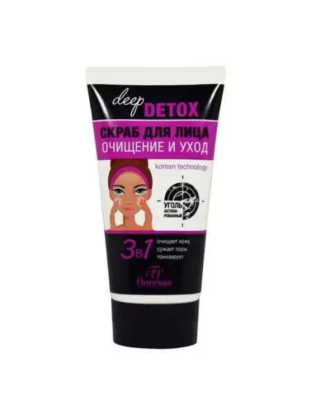 Скраб для лица Deep Detox, 150мл Floresan