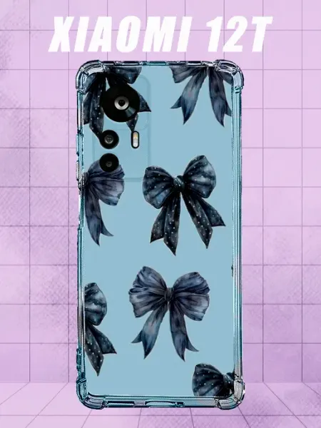 Чехол на Xiaomi 12T с принтом Бантики PRINTberries