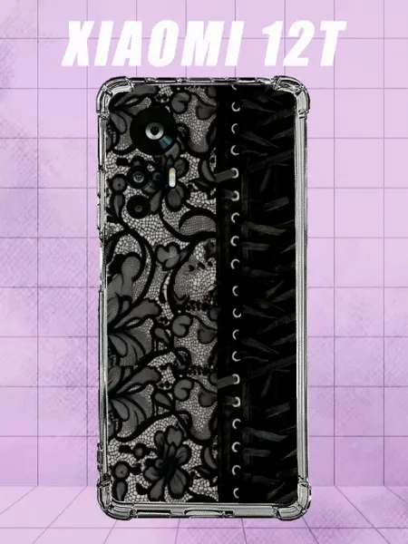 Чехол на Xiaomi 12T с принтом кружево PRINTberries