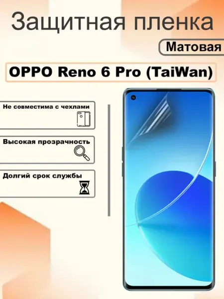 Защитная пленка матовая на экран OPPO Reno 6 Pro (TaiWan) OEM