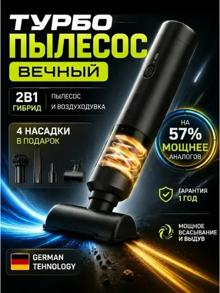 Пылесос для автомобиля ручной беспроводной VIKOVION