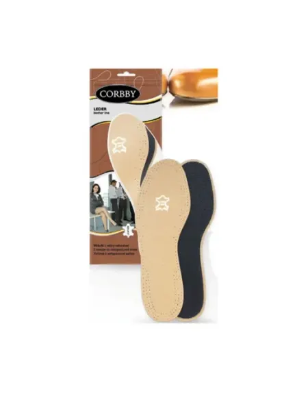 Двухслойные стельки Leder Latex leather line размер 43 44 Corbby