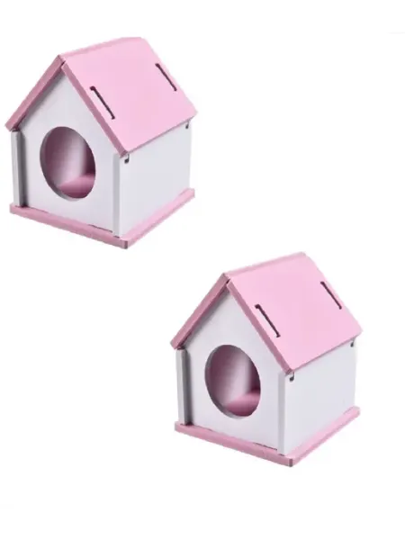 HomePet Домик для мелких грызунов пластиковый, 2 шт