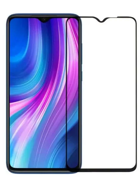 Защитное стекло 5d, для Xiaomi Redmi Note 8 Pro, черное нет