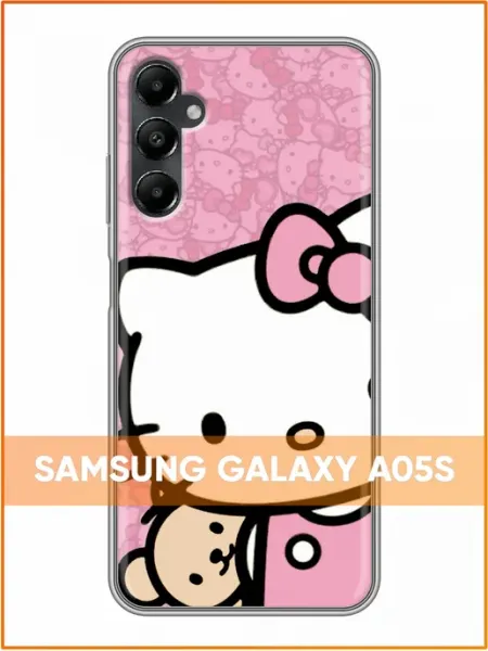 Чехол на Samsung Galaxy A05s с принтом Хеллоу китти Case Face
