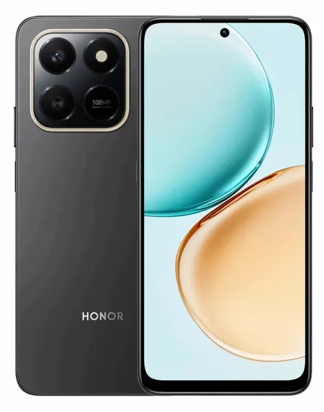 Смартфон HONOR X7d 8/256GB Черный (Black), Ростест (EAC), Dual nano SIM