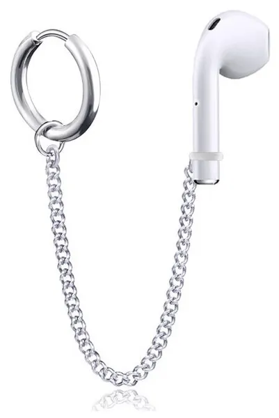 Чехол на наушники airpods пирсинг обманка в ухо серьги держатель кейс