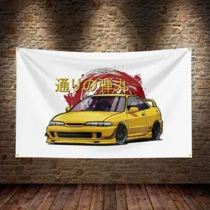 Флаг плакат баннер JDM Honda Integra Хонда Интегра
