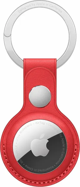 Брелок Apple для метки AirTag Leather Key Ring Red MK103ZM/A
