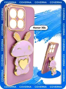 Чехол подставка с объемной фигуркой попсокет на Huawei Honor X8c для Хонор Х8с