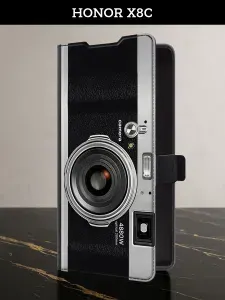 Чехол-книжка на Honor X8c (Хонор X8c) с картой эстетичный