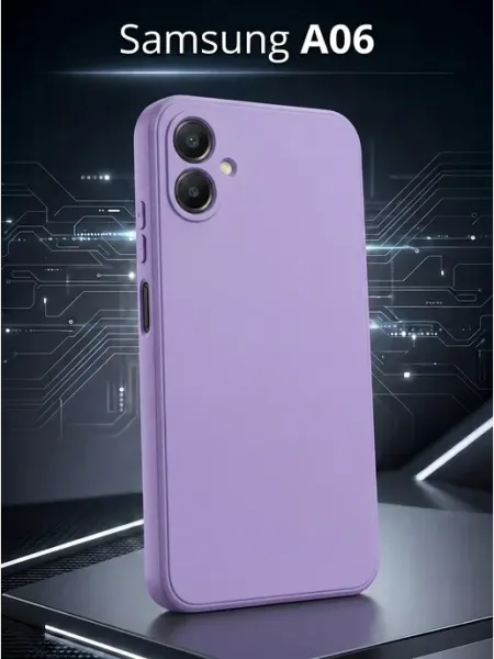 Силиконовый матовый чехол на Samsung Galaxy A06 ЧЕХОЛБЕРИ