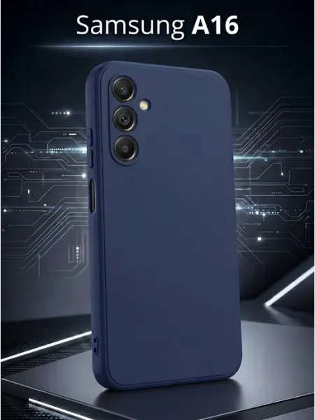 Силиконовый матовый чехол на Samsung Galaxy A16 ЧЕХОЛБЕРИ