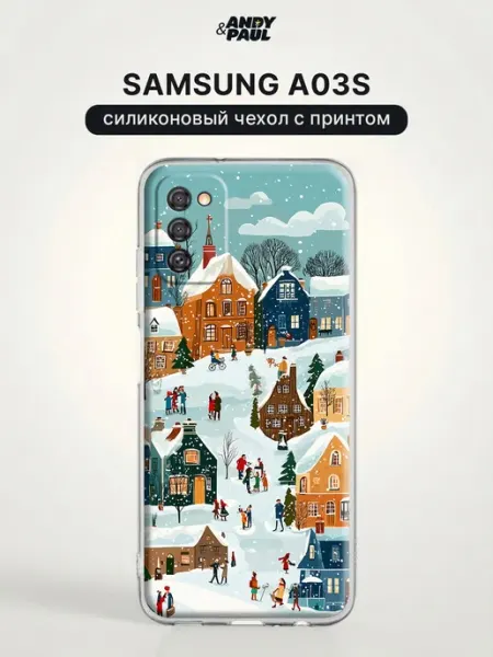 Чехол на Samsung A03s с принтом Andy&Paul