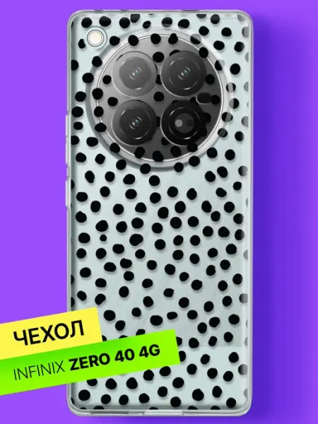 Чехол на Zero 40 с принтом Объёмный горошек в тени Infinix