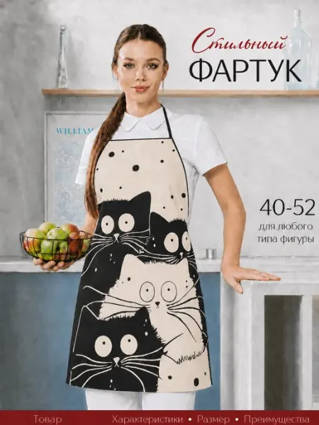 House mania Фартук кухонный непромокаемый
