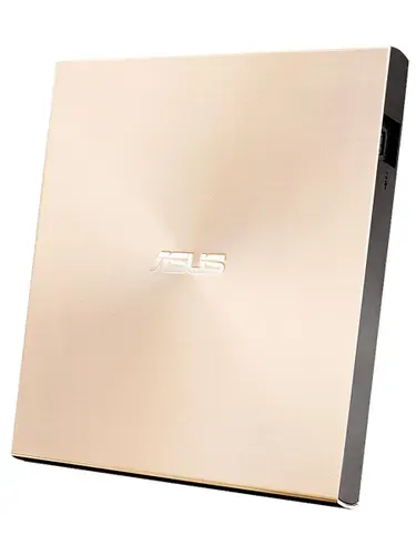 Внешний дисковод USB2.0/USB-C ASUS ZenDrive U9M CD-RW/DVD-RW для компьютера и ноутбука SDRW-08U9M-U золотой
