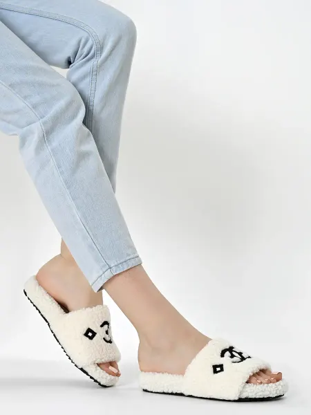 Shoes house Тапочки домашние меховые