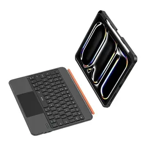 Чехол-клавиатура 2 в 1 для IPad Air 13" 2024-2025 / IPad Pro 12.9" 2018-2022 Wiwu Combo Pro 360 Rotating MK-007, магнитная, съемная, с кольцом-подставкой