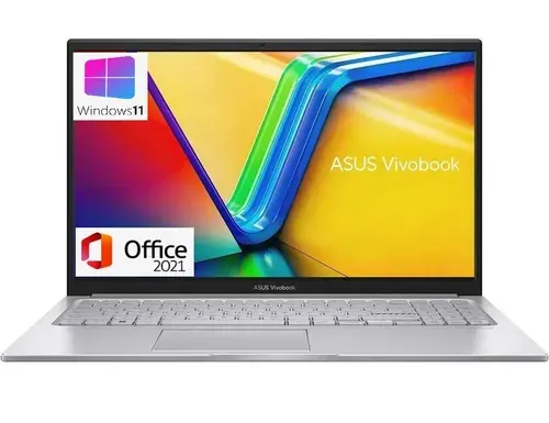 ASUS Ноутбук ASUS 15,6", IPS, FHD, i5 120U (10 ядер до 5 ггц) , RAM 16 ГБ, SSD 512 GB, Win 11 PRO+Office, рус. клав. Ноутбук 15.6", Intel Core 5 120U, RAM 16 ГБ, SSD 512 ГБ, Intel Graphics, Windows Pro, светло-серый, Русская раскладка
