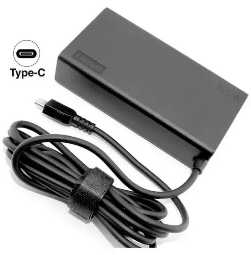 Зарядное устройство для ноутбука Lenovo, Yoga Pro 7 14IMH9, 20V - 5A, (Штекер: Type-C) 100 Вт Slim Round