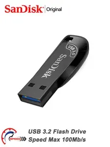 32 ГБ USB-флеш-накопитель Ultra Shift SDCZ410-032G (Ultra Shift SDCZ410-032G), USB 3.2, до 100 мб/сек, Пластик, черно-серый