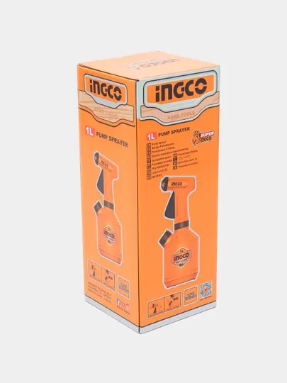 Пульверизатор, ручной, помповый, для автомобиля INGCO HSPP30102, 1 л