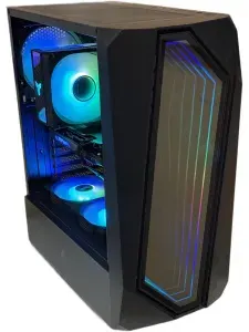 GamePC Системный блок D6 (AMD Ryzen 5 8600G, RAM 64 ГБ, SSD 1024 ГБ, NVIDIA GeForce RTX 4070 SUPER (12 Гб), Windows 11 Pro), 20217978, черный, зеркальный