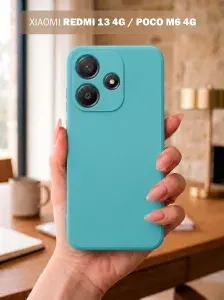 Чехол на Xiaomi Redmi 13 4G, POCO M6 4G для Редми 13 4G, Поко М6 4G, накладка с однотонной матовой поверхностью Soft Touch