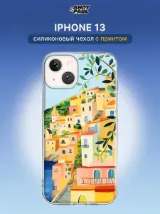 Чехол на iPhone 13 с принтом Побережье дома